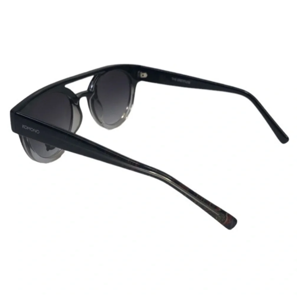 NEW KOMONO sunglasses Dreyfuss Paisley GRAY BLACK